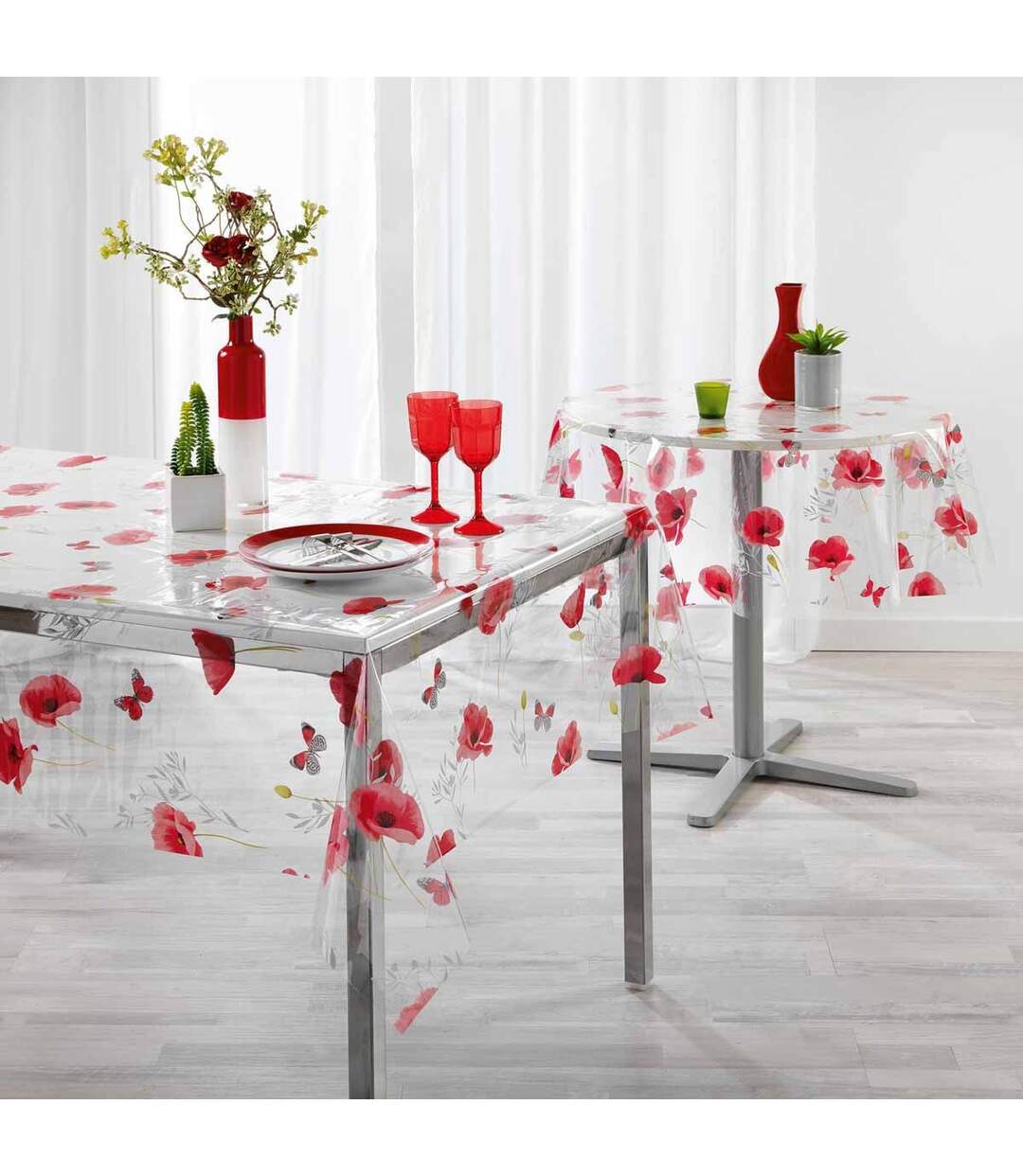 Set de Table Imprimé Poppyly 30x44cm Rouge-2