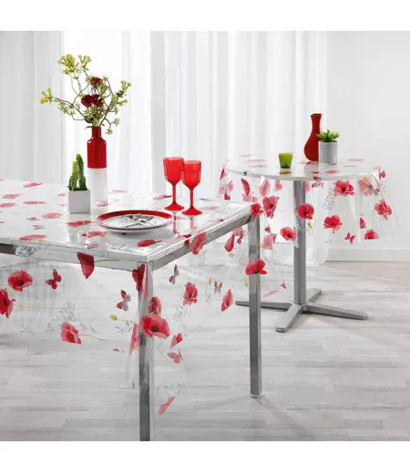 Set de Table Imprimé Poppyly 30x44cm Rouge