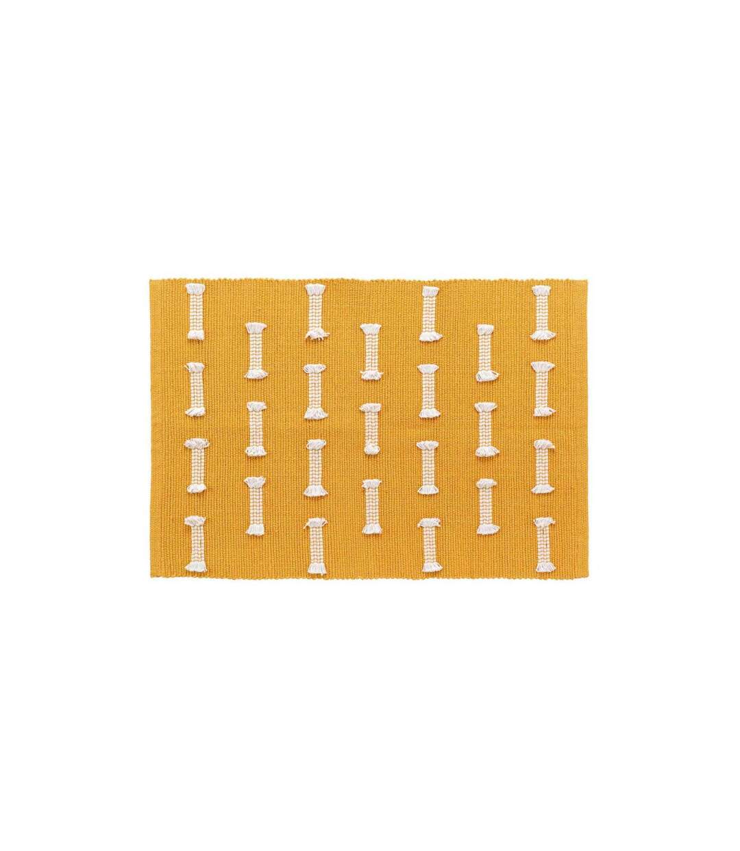 Tapis Déco Tissé Juline 50x80cm Jaune-1