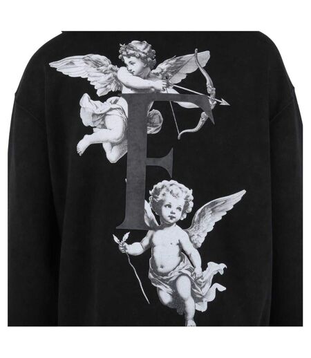 Unisex Adult Cherub Hoodie Faded Grey Faded Firetrap