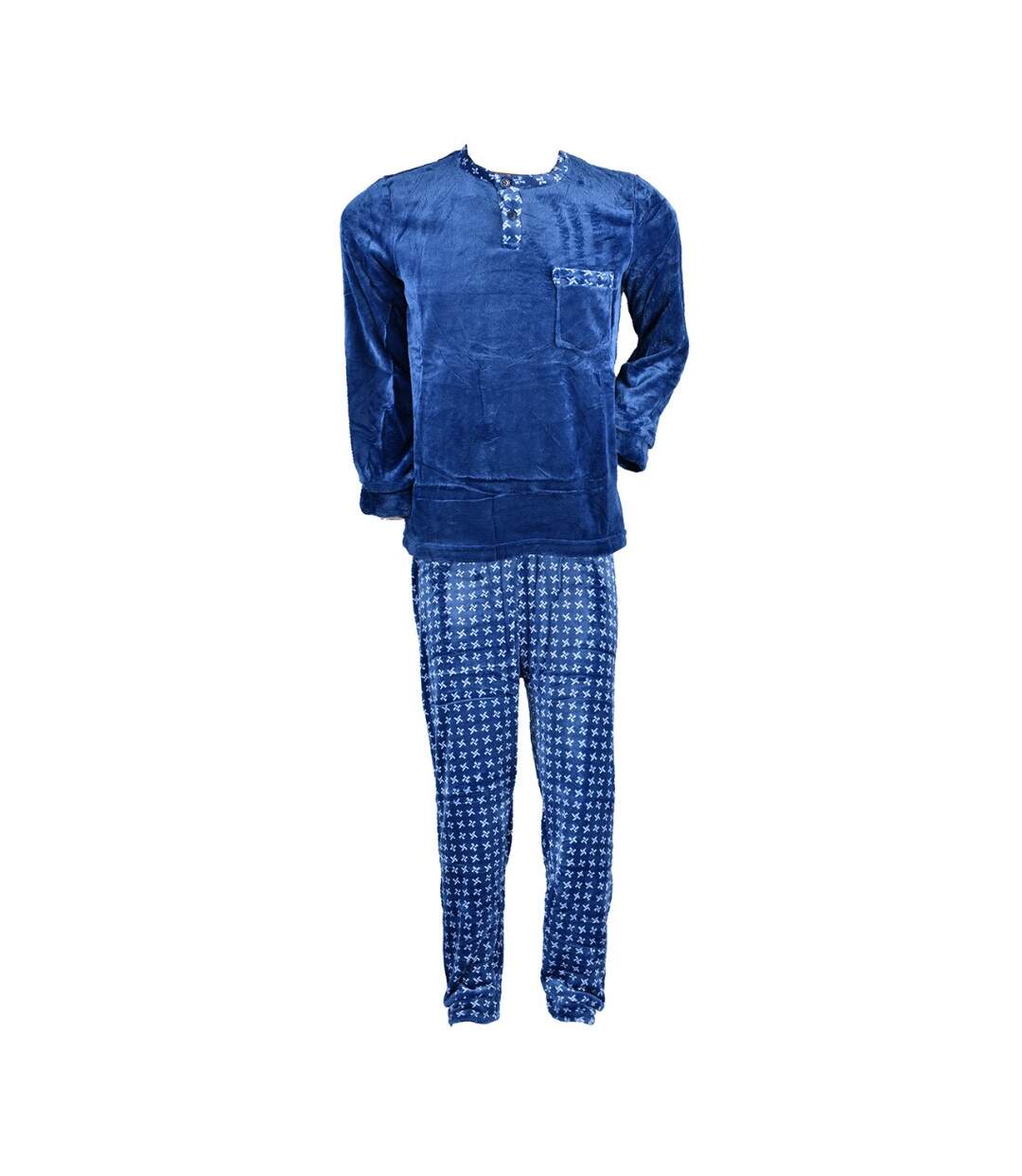 Pyjama Homme POLAIRE ECO 2540 BLEU-2