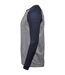 Tee Jay Mens Heather Baseball T-Shirt (Gray) - UTBC5218