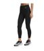 Womens/ladies Velo Side Pocket Leggings Black Reflective Black Under Armour-2