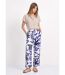 Pantalon large imprimé abstrait-3