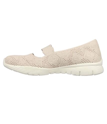 Womens/ladies seager trainers light pink Skechers