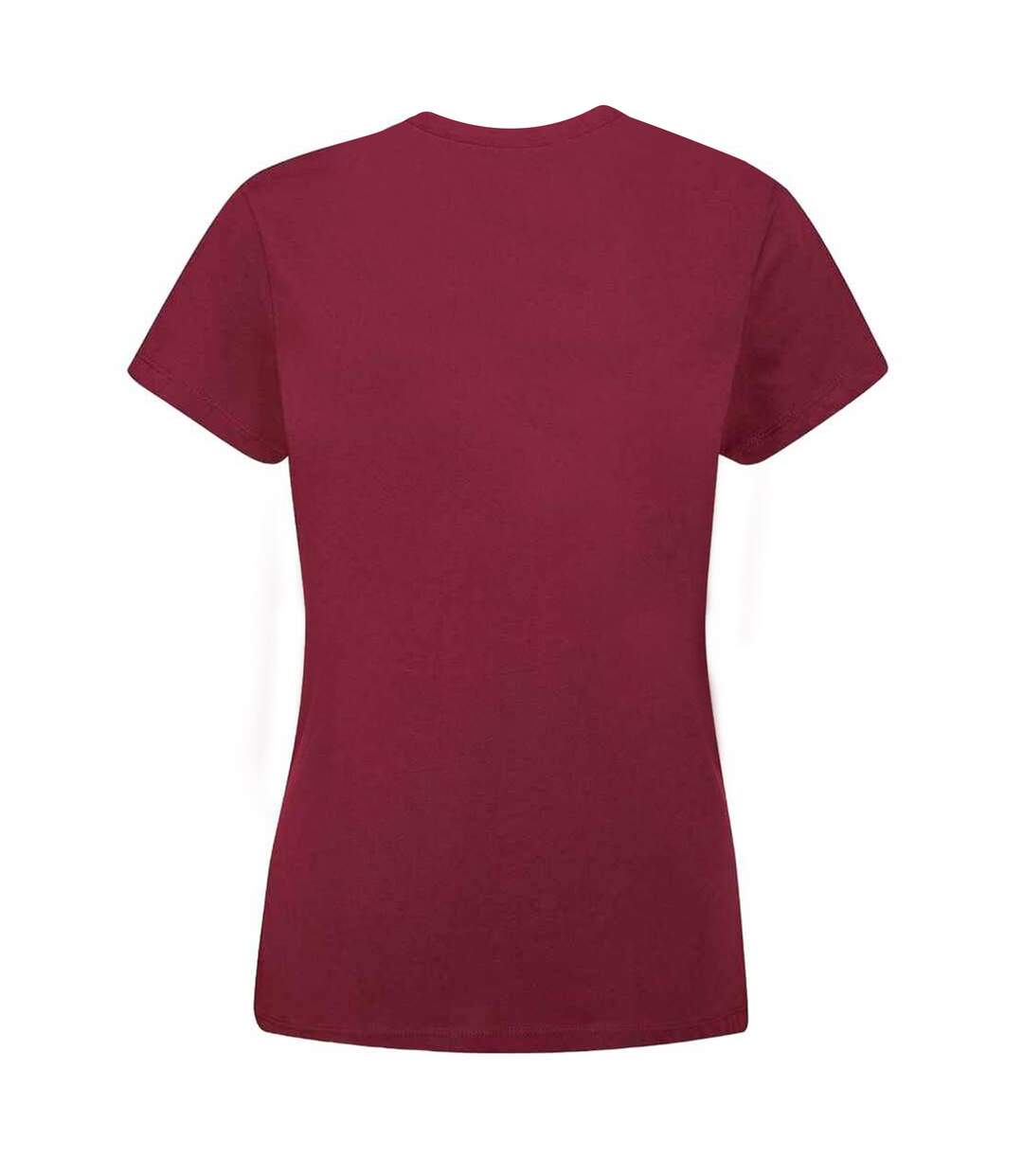 Womens/ladies Organic T-shirt Burgundy Mantis-2