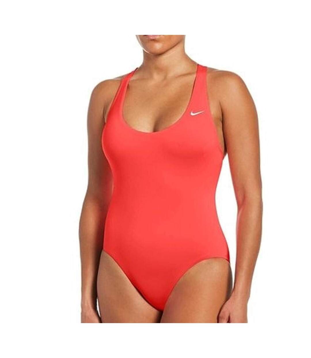 Maillot de bain 1 pièce Rouge Femme Nike Crossback - S-1