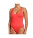 Maillot de bain 1 pièce Rouge Femme Nike Crossback - L