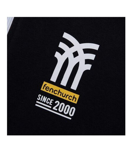 Mens Full Zip Hoodie Black Fenchurch