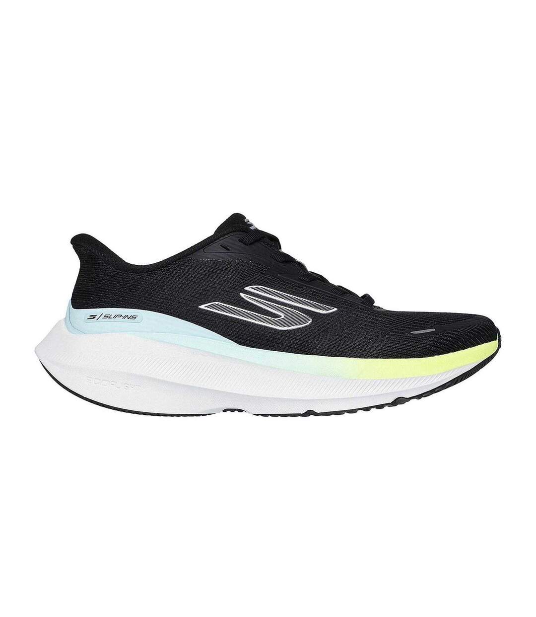 Womens/ladies Aero Pulse Slip-in Running Trainers Black Sun Skechers-3