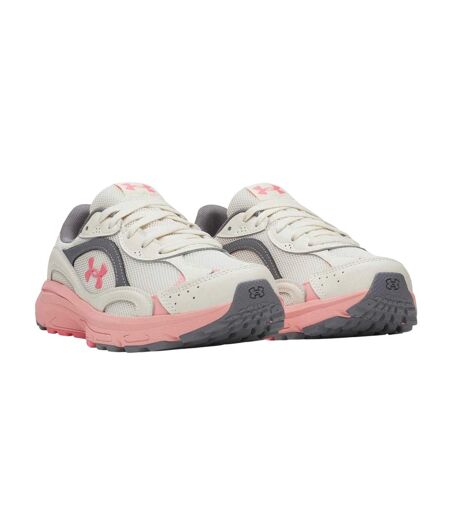 Baskets Tech Femme Beige Gris Rose Under Armour