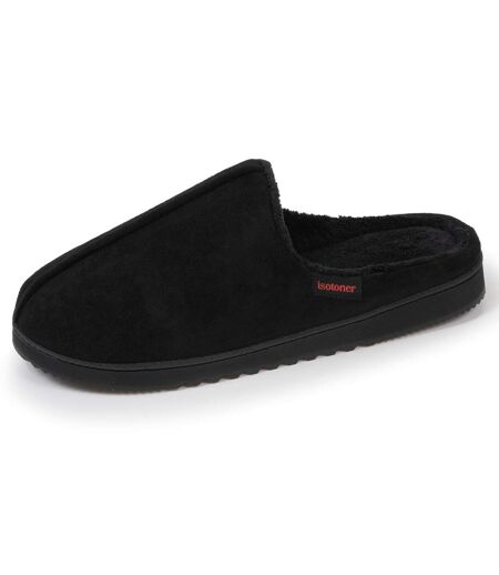 Isotoner Chaussons Mules homme suédine, confortables