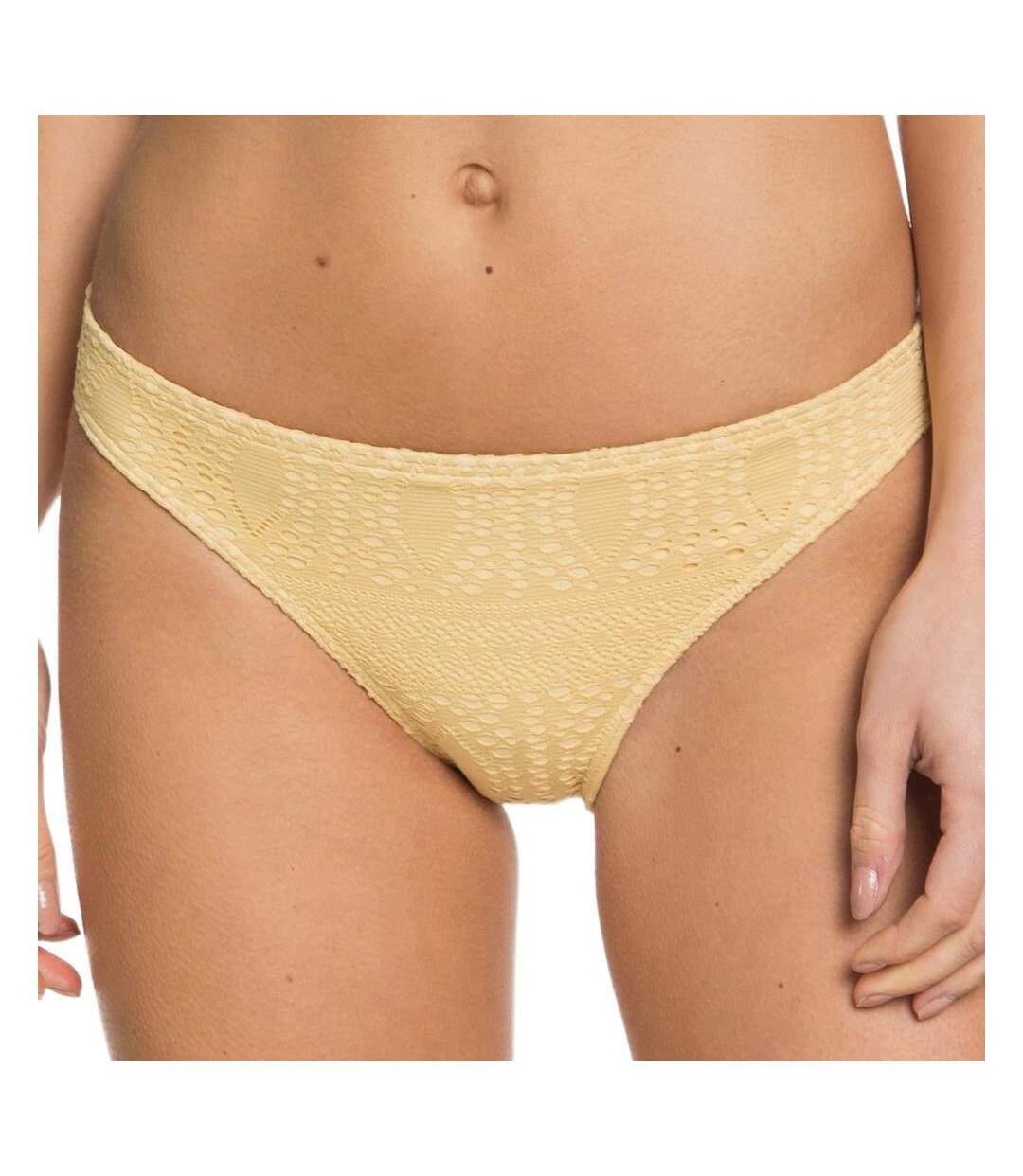 Bas de Bikini Jaune crochet Femme Roxy Sweet Wildness - M-1