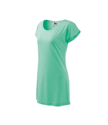 Robe Décontractée Motif/style Uni Love Femme Menthe Malfini