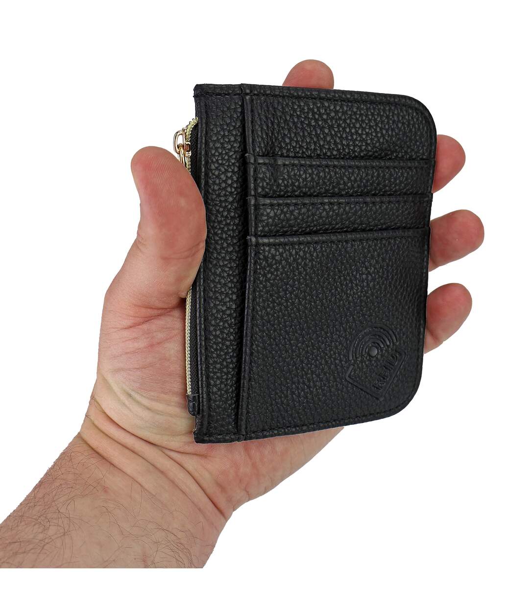 Ladies Faux Leather Card Holder Slim Wallet Multiple Card Slots Compact Design-3