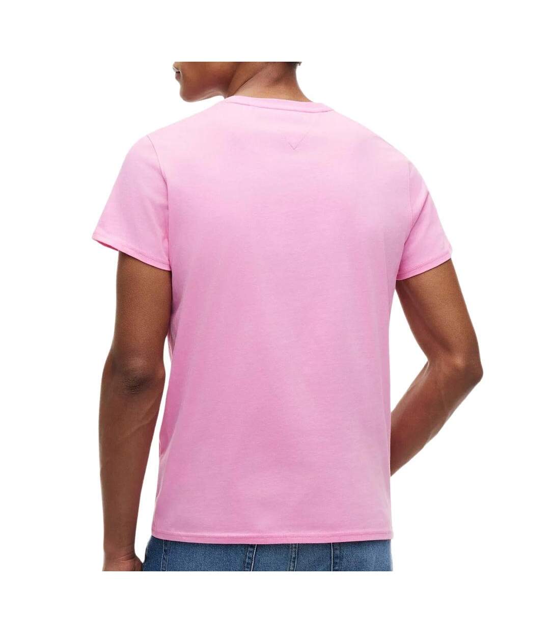 T-shirt rose homme tommy hilfiger tjm xslim jersey-2