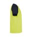 T-shirt indianapolis adulte jaune fluo / bleu marine Roly