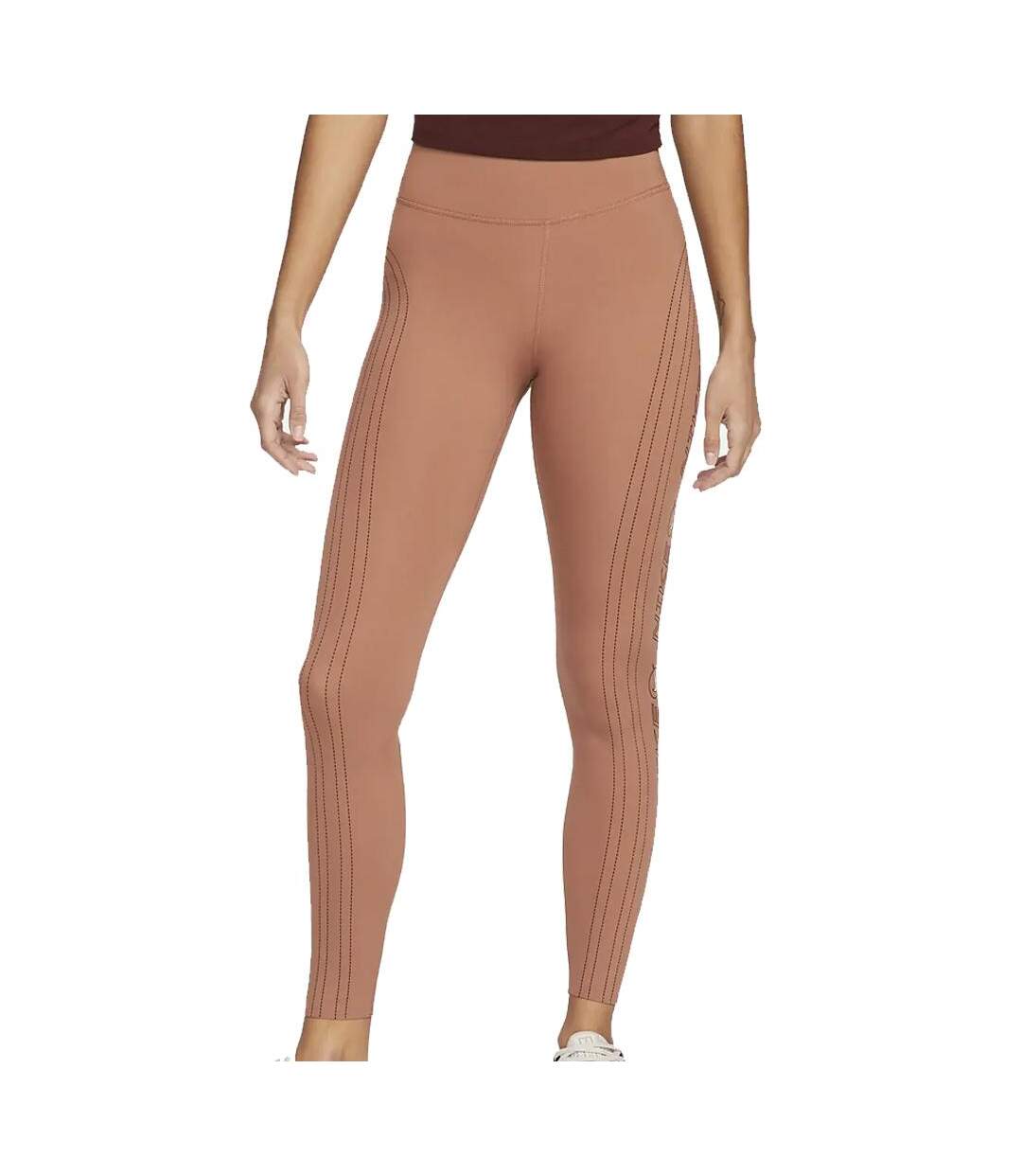 Legging Orange Femme Nike Luxe - L