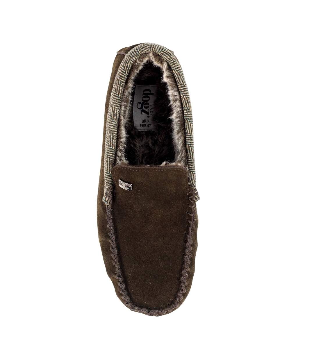 Chaussons worley homme marron Lazy Dogz