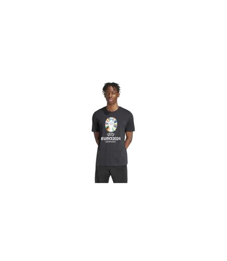 Mens Uefa Europa League Cotton T-shirt Black Adidas