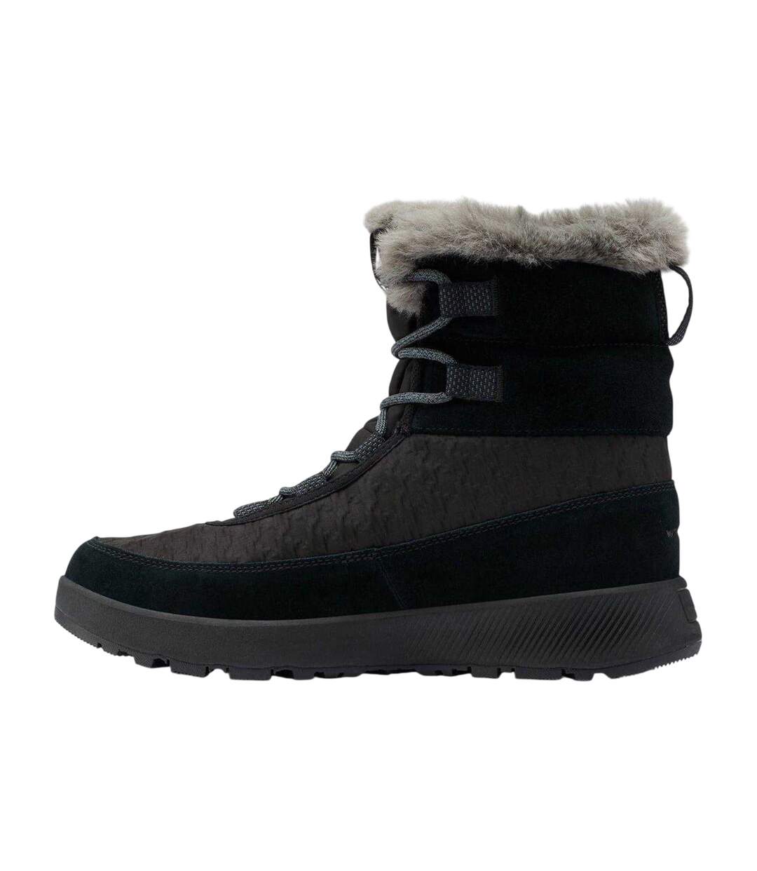 Womens/ladies Slope Ld61 Suede Winter Boots Black Columbia-2