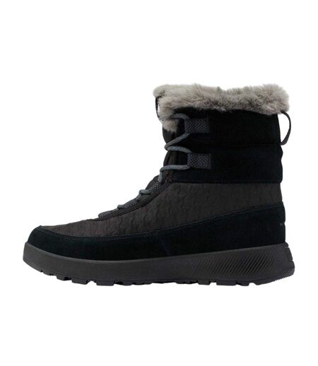 Womens/ladies Slope Ld61 Suede Winter Boots Black Columbia