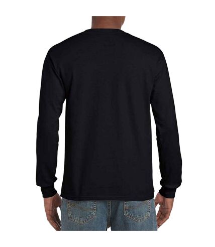 Unisex adults hammer long sleeve t-shirt black Gildan