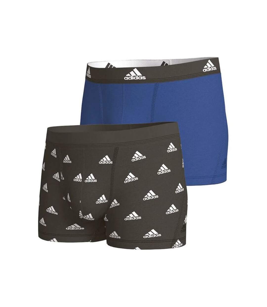 ADIDAS Lot de 2 Boxers Homme Coton ACTIVE FLEX2 Noir Roi-1