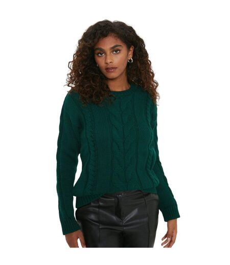 Pull femme vert bouteille Dorothy Perkins