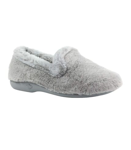 Chaussons frito femme gris Lunar