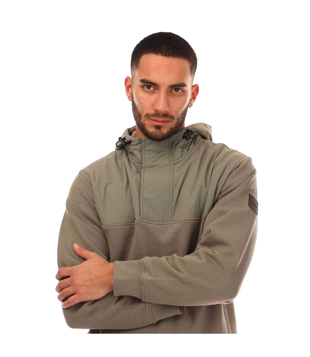 Sweat À Capuche Homme Marron Boss-3