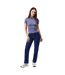 Womens/ladies Cotton T-shirt Dusky Blue Jack Wills-4
