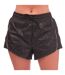 Womens/ladies karlie kloss graphic running shorts black Adidas-1