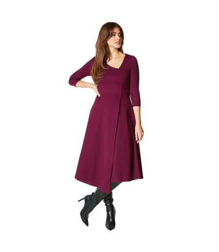 Robe mi-longue femme rose baie Principles