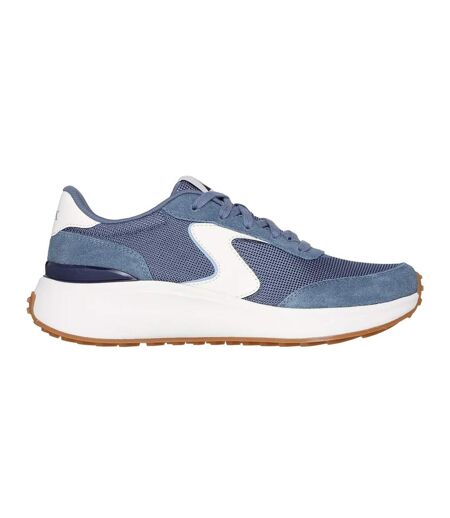 Womens/ladies Blvd Retro Suede Trainers Navy Skechers