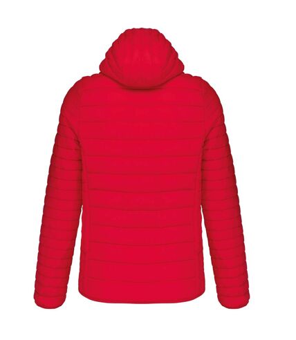 Kariban Mens Lightweight Hooded Down Jacket (Red) - UTPC2666