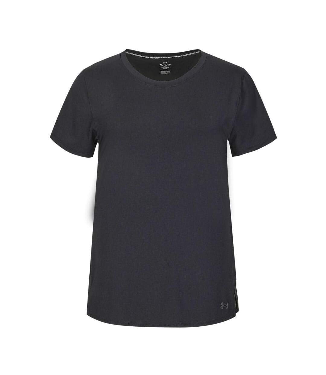Womens/ladies Lasered Iso-chill T-shirt Black Under Armour-1