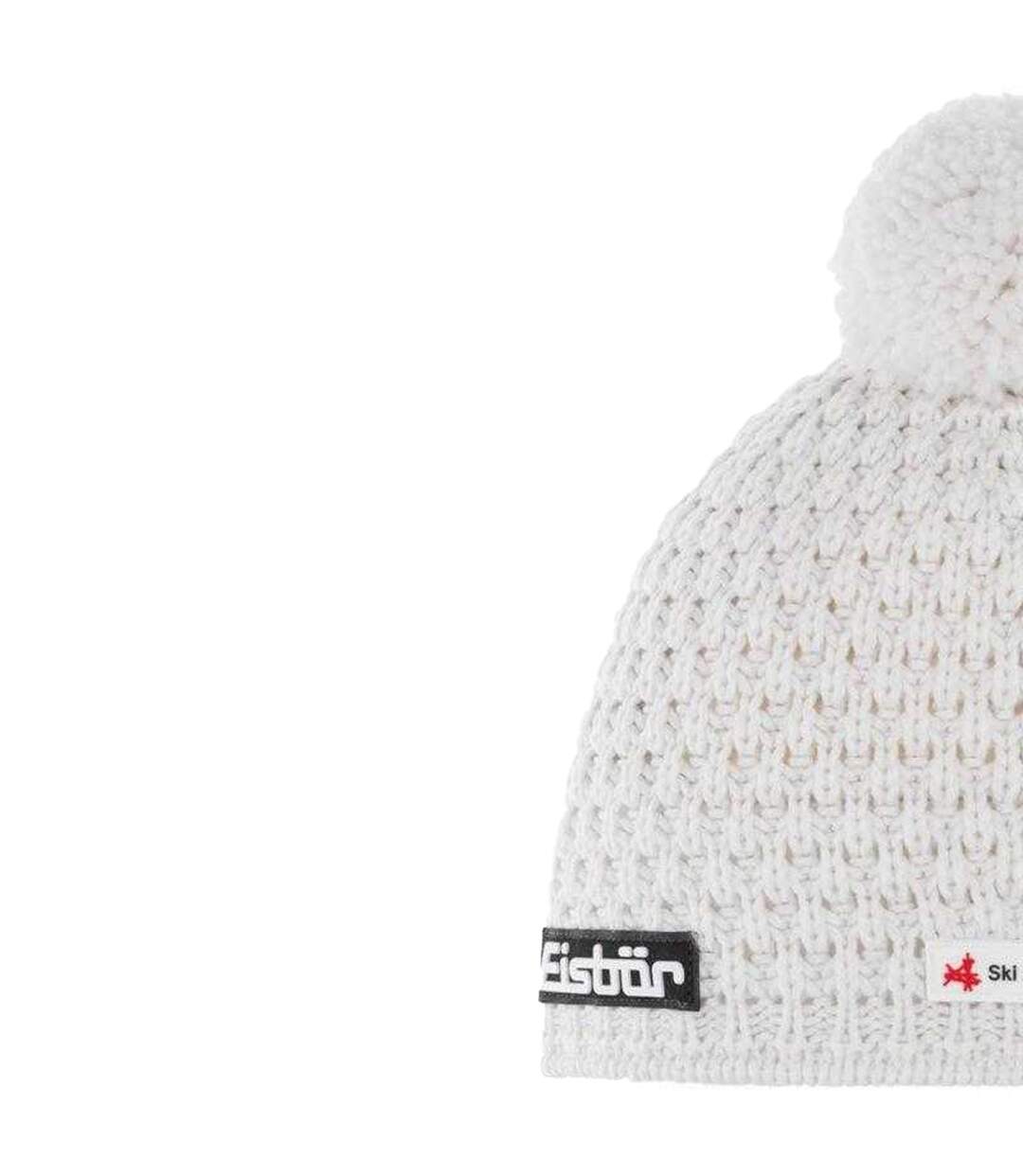 Bonnet Trail Pompon Femme Blanc Eisbar-3