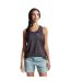 Womens/ladies Circle Logo Relaxed Fit Tank Top Black Heather Marl Pearl Izumi-4