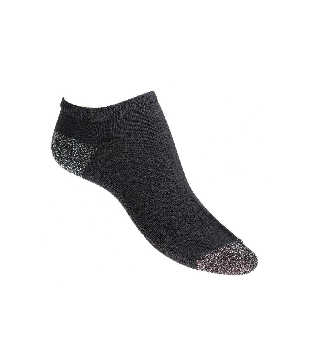 LES LIMOUSINES Socquettes Femme Coton BOUTBRIL Noir-1