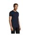 T-shirt Sprint Adulte Bleu Marine Français SOLS-3