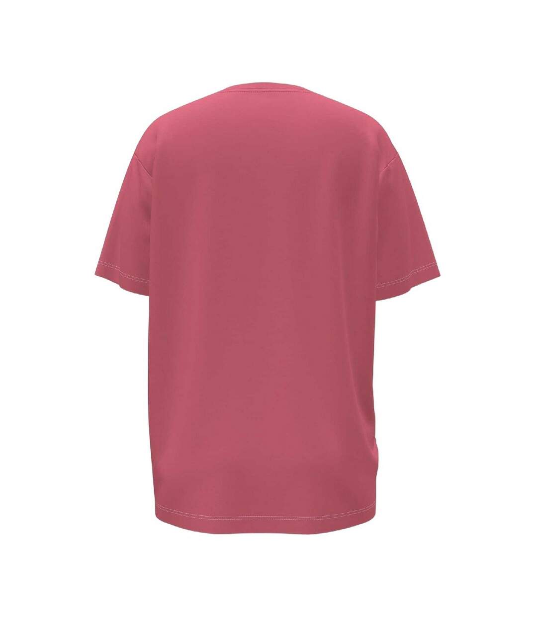 Womens/ladies Solid Oversized T-shirt Pink SikSilk-2