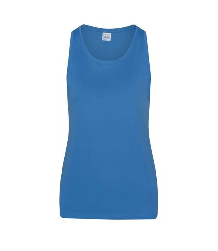 AWDis Just Cool Womens/Ladies Girlie Smooth Sports Vest (Sapphire Blue)