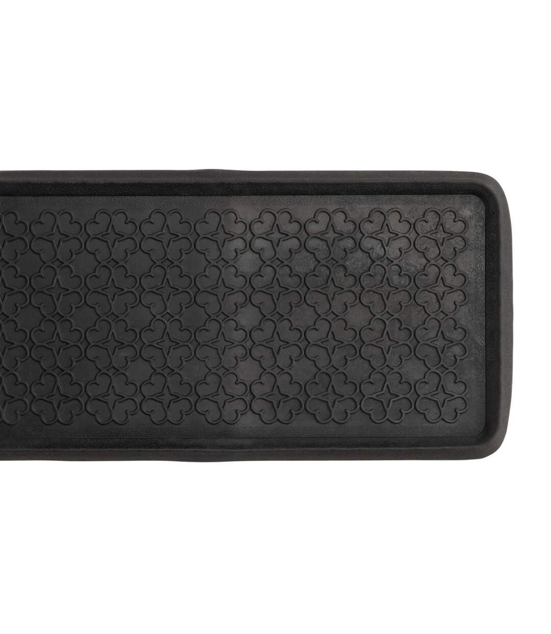 Paillasson en Caoutchouc Gunnar 45x75cm Noir-2