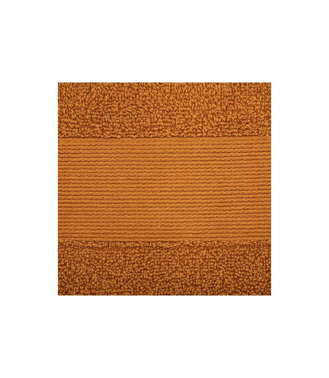 Serviette de Toilette Confort 50x90cm Cannelle-2