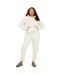 Womens/ladies Plus Jogging Bottoms Cream Brave Soul-1