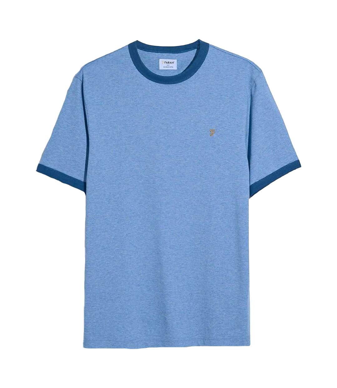 T-shirt Groves Homme Bleu Farah-2