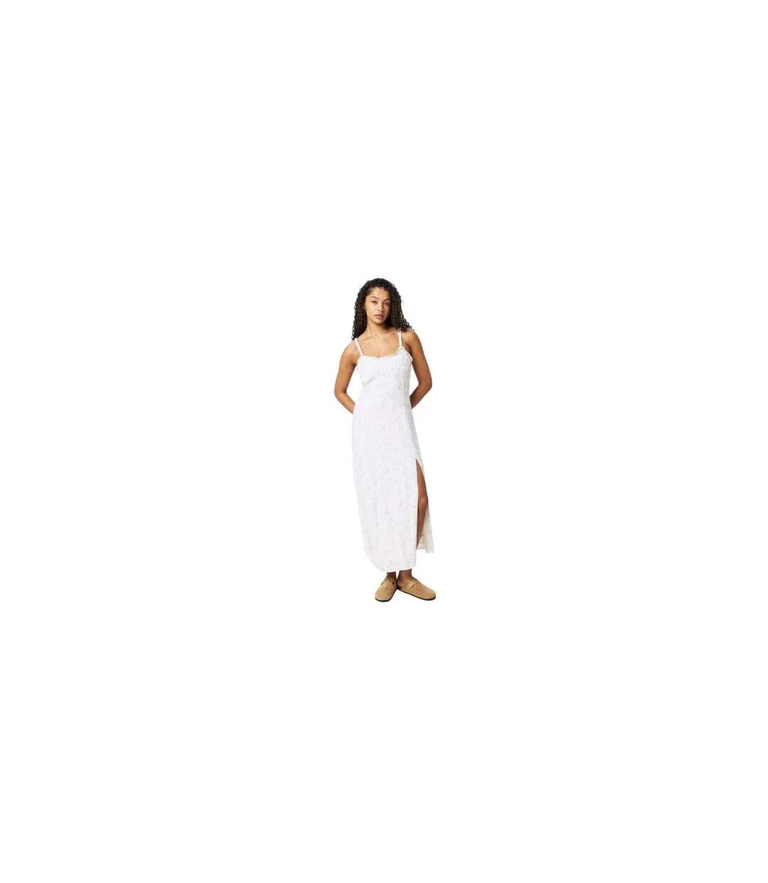 Robe Mi-longue Femme Blanc Jack Wills-1