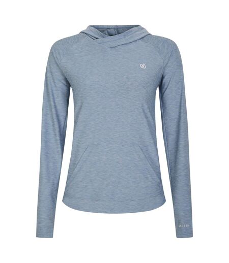 Sweat à capuche sprint city femme bleu délavé chiné Dare 2b