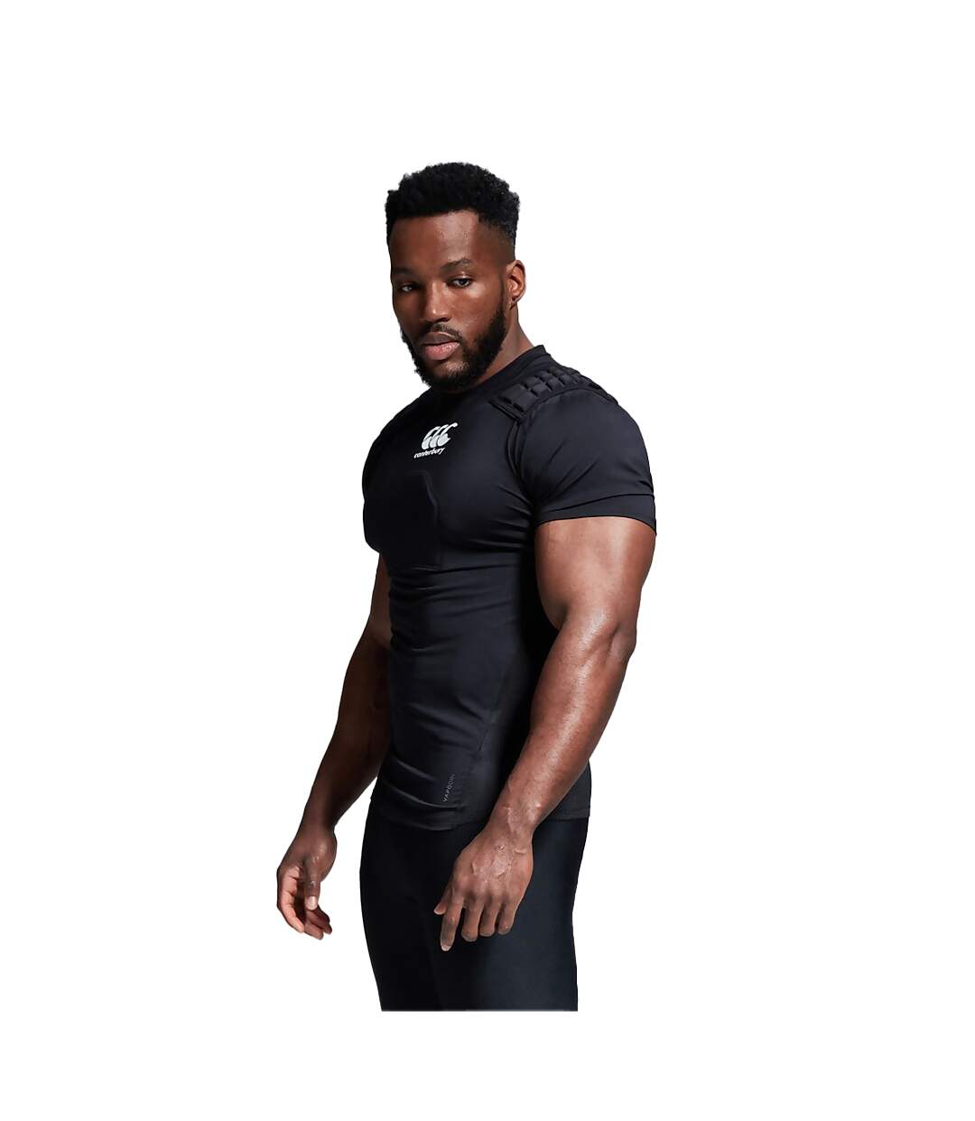 Unisex Adult Logo Protection Vest Black White Silver Canterbury-4